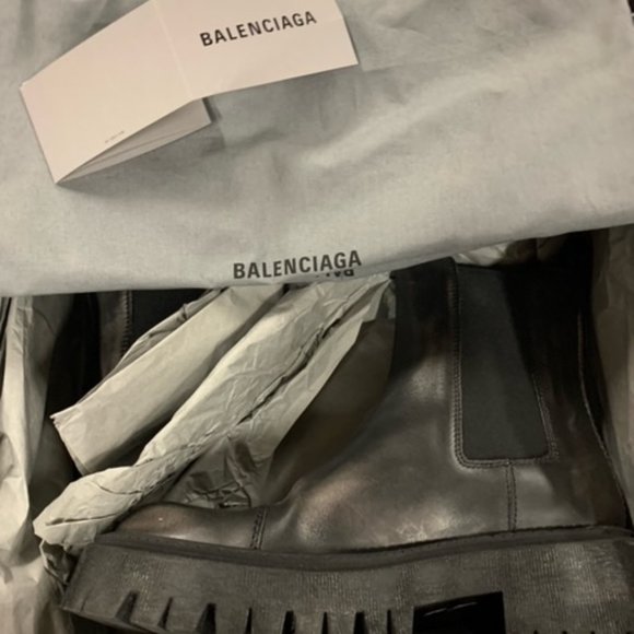 Brand New Balenciaga Tractor 20mm Chelsea Boots - Picture 5 of 9
